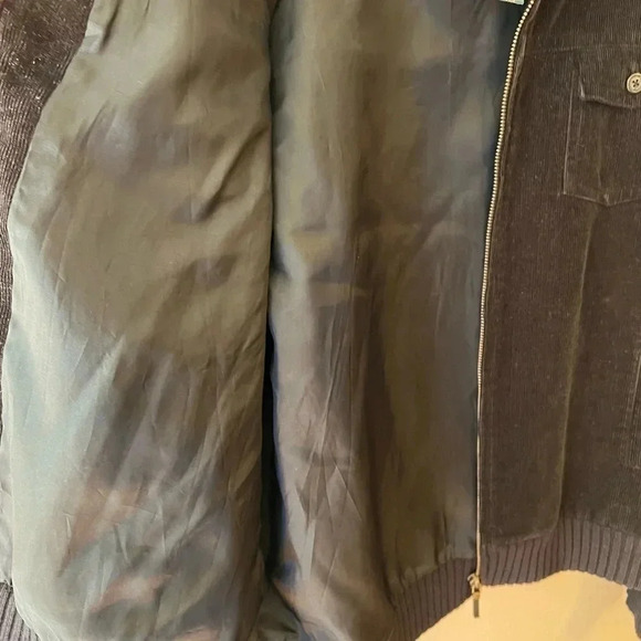 Lauren Ralph Lauren Womens Knit Corduroy Utility Jacket Zip Black‎ Size Large - Picture 7 of 7